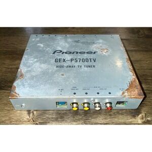 Pioneer GEX-P5700TV Hide-Away TV Tuner Car Audio Gray Fair Surface Rust Untested